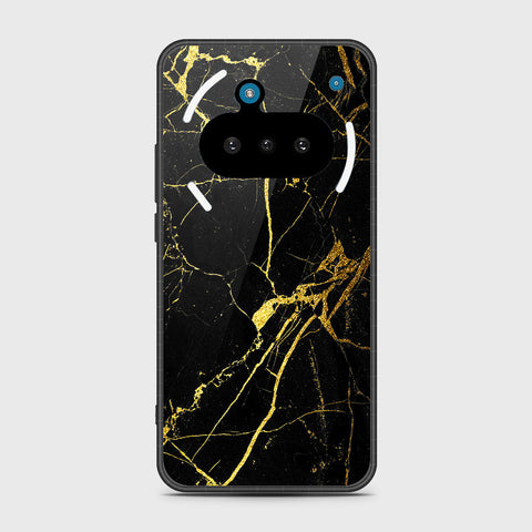 Nothing Phone 3a - Black Marble Series - HQ Premium Shine Durable Shatterproof Case