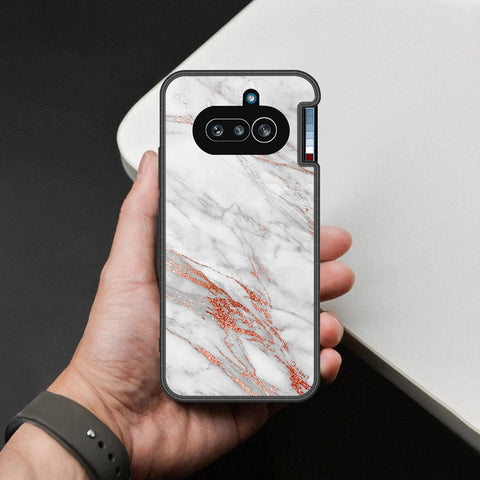 Nothing Phone (4a) Cover - White Marble Series - HQ Premium Shine Durable Shatterproof Case