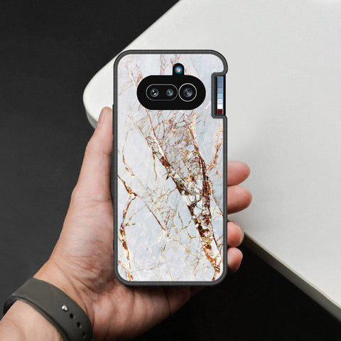 Nothing Phone (4a) Cover - White Marble Series - HQ Premium Shine Durable Shatterproof Case