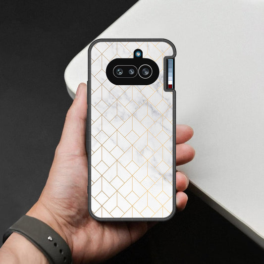 Nothing Phone (4a) Cover - White Marble Series 2 - HQ Premium Shine Durable Shatterproof Case