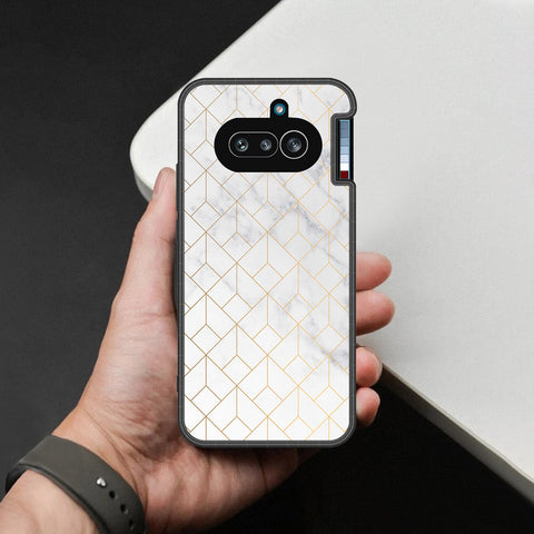 Nothing Phone (4a) Cover - White Marble Series 2 - HQ Premium Shine Durable Shatterproof Case