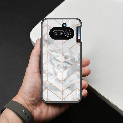 Nothing Phone (4a) Cover - White Marble Series 2 - HQ Premium Shine Durable Shatterproof Case