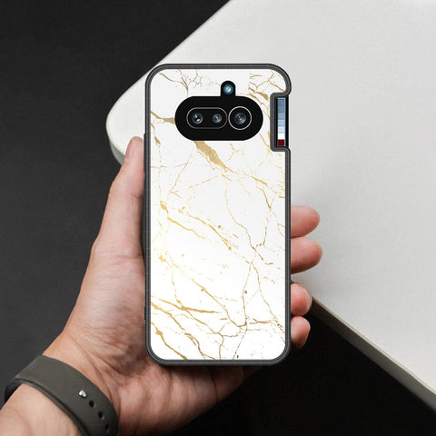 Nothing Phone (4a) Cover - White Marble Series 2 - HQ Premium Shine Durable Shatterproof Case