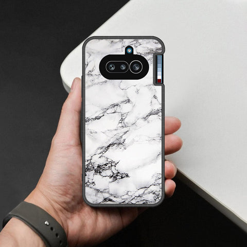 Nothing Phone (4a) Cover - White Marble Series - HQ Premium Shine Durable Shatterproof Case