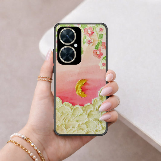 Huawei nova 11i Cover - Floral Series - Design 7 - Pink & Yellow - HQ Premium Shine Durable Shatterproof Case
