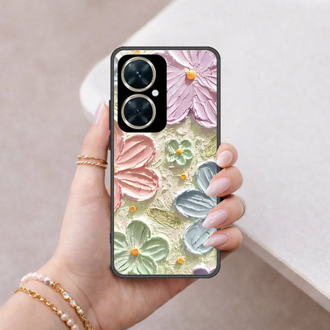 Huawei nova 11i Cover - Floral Series - Design 15 - Blue & Green - HQ Premium Shine Durable Shatterproof Case