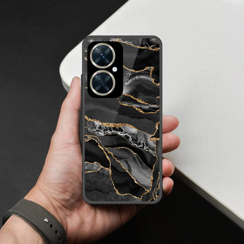Huawei nova 11i Cover - Black Marble Series - HQ Premium Shine Durable Shatterproof Case