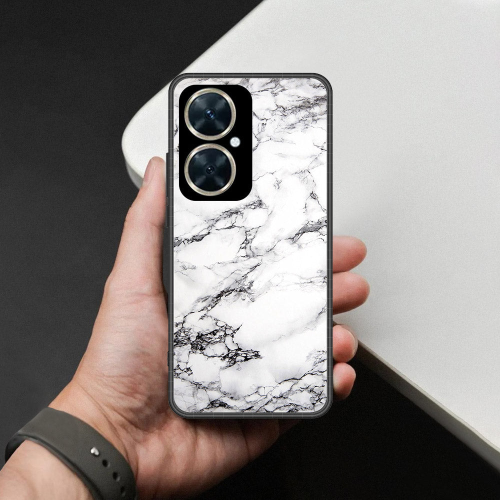 Huawei nova 11i Cover - White Marble Series - HQ Premium Shine Durable Shatterproof Case