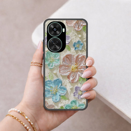 Huawei nova 11 SE Cover - Floral Series - Design 14 - Blue & Purple - HQ Premium Shine Durable Shatterproof Case