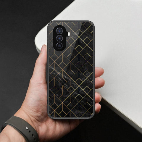 Huawei nova Y70 Cover - Black Marble Series - HQ Premium Shine Durable Shatterproof Case