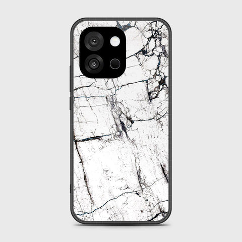 OnePlus 13s - White Marble Series 2 - HQ Ultra Shine Premium Infinity Glass Soft Silicon Borders Case