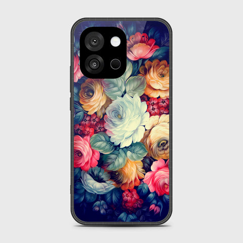 OnePlus 13s - Floral Series 2 - HQ Ultra Shine Premium Infinity Glass Soft Silicon Borders Case