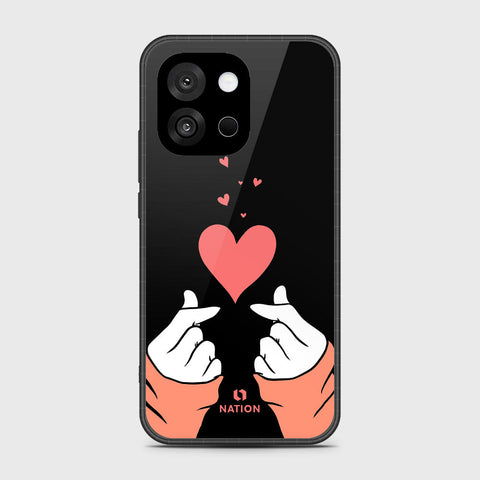 OnePlus 13s - Onation Heart Series - HQ Ultra Shine Premium Infinity Glass Soft Silicon Borders Case