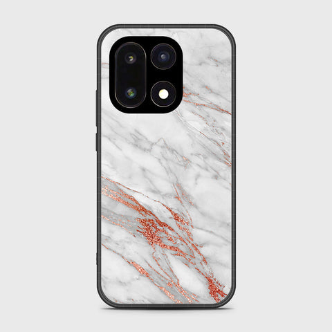 OnePlus 15 - White Marble Series - HQ Ultra Shine Premium Infinity Glass Soft Silicon Borders Case