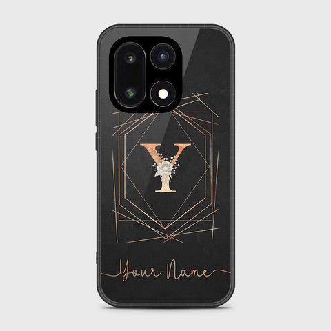 OnePlus 15 - Personalized Alphabet Series - HQ Ultra Shine Premium Infinity Glass Soft Silicon Borders Case