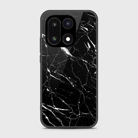 OnePlus 15 - Black Marble Series - HQ Ultra Shine Premium Infinity Glass Soft Silicon Borders Case