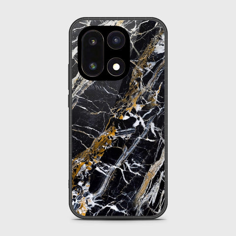 OnePlus 15 - Black Marble Series - HQ Ultra Shine Premium Infinity Glass Soft Silicon Borders Case