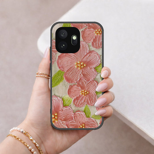 OnePlus 15T Cover - Floral Series - Design 9 - Pink & Green - HQ Premium Shine Durable Shatterproof Case
