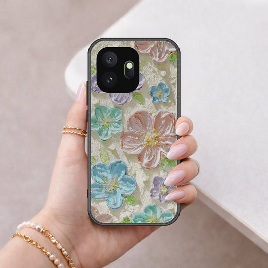 OnePlus 15T Cover - Floral Series - Design 14 - Blue & Purple - HQ Premium Shine Durable Shatterproof Case
