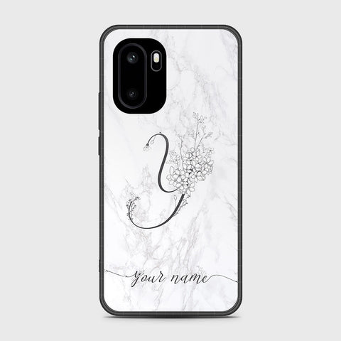 OnePlus Ace 6 - Personalized Alphabet Series - HQ Ultra Shine Premium Infinity Glass Soft Silicon Borders Case