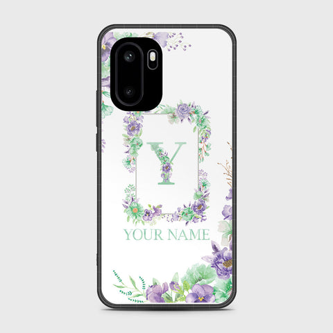 OnePlus Ace 6 - Personalized Alphabet Series - HQ Ultra Shine Premium Infinity Glass Soft Silicon Borders Case