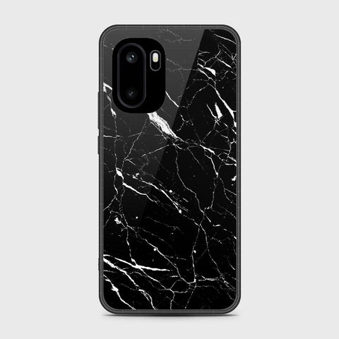 OnePlus Ace 6 - Black Marble Series - HQ Ultra Shine Premium Infinity Glass Soft Silicon Borders Case