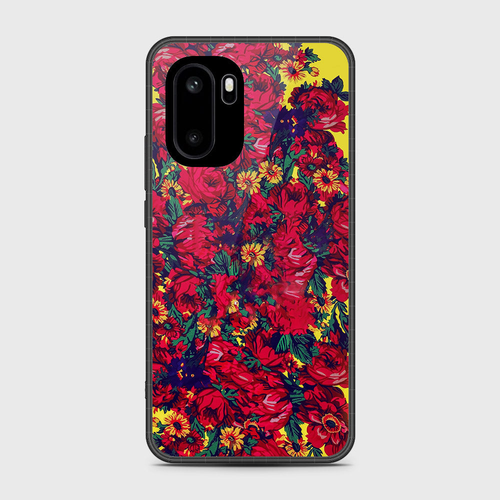 OnePlus Ace 6 - Floral Series - HQ Ultra Shine Premium Infinity Glass Soft Silicon Borders Case