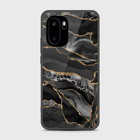 OnePlus Ace 6 - Black Marble Series - HQ Ultra Shine Premium Infinity Glass Soft Silicon Borders Case