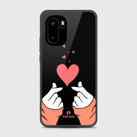 OnePlus Ace 6 - Onation Heart Series - HQ Ultra Shine Premium Infinity Glass Soft Silicon Borders Case