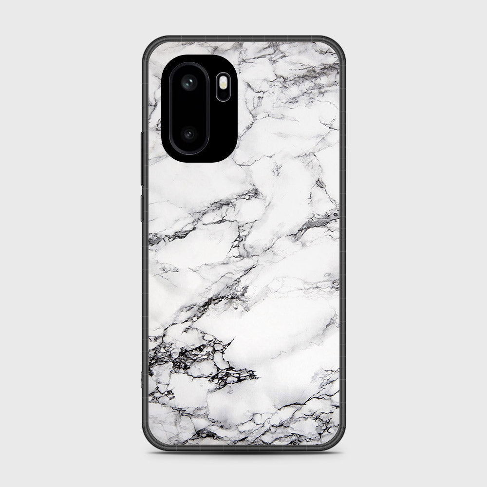 OnePlus Ace 6 - White Marble Series - HQ Ultra Shine Premium Infinity Glass Soft Silicon Borders Case