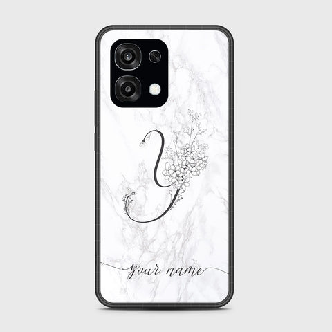 Oppo F31 5G - Personalized Alphabet Series - HQ Ultra Shine Premium Infinity Glass Soft Silicon Borders Case
