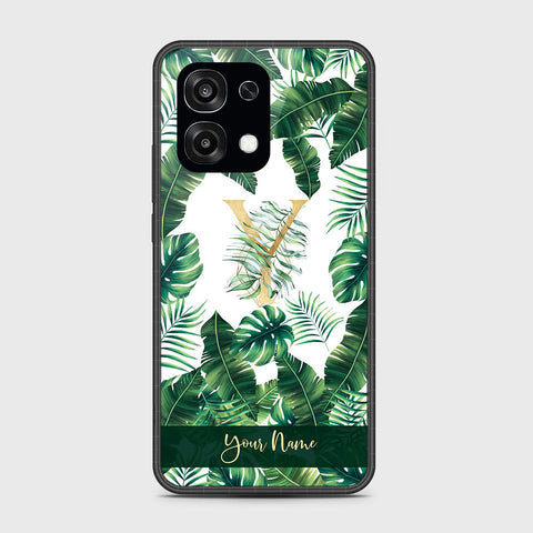 Oppo F31 5G - Personalized Alphabet Series - HQ Ultra Shine Premium Infinity Glass Soft Silicon Borders Case