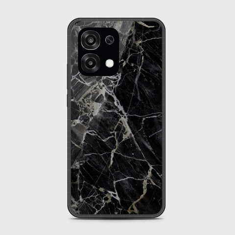 Oppo A6 Pro 4G - Black Marble Series - HQ Ultra Shine Premium Infinity Glass Soft Silicon Borders Case