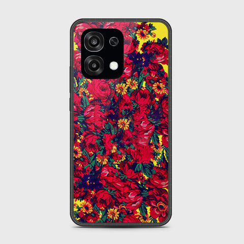 Oppo A6 Pro 4G - Floral Series - HQ Ultra Shine Premium Infinity Glass Soft Silicon Borders Case