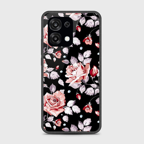 Oppo F31 5G - Floral Series - HQ Ultra Shine Premium Infinity Glass Soft Silicon Borders Case