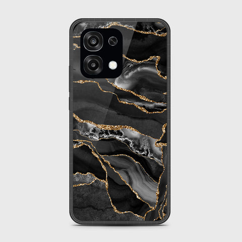Oppo A6 Pro 4G - Black Marble Series - HQ Ultra Shine Premium Infinity Glass Soft Silicon Borders Case