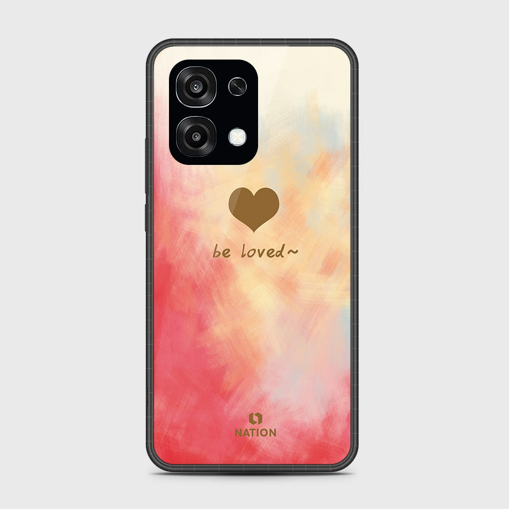Oppo F31 5G - Onation Heart Series - HQ Ultra Shine Premium Infinity Glass Soft Silicon Borders Case