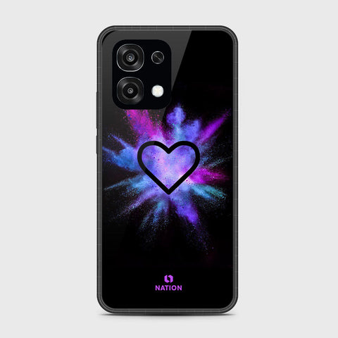 Oppo F31 5G - Onation Heart Series - HQ Ultra Shine Premium Infinity Glass Soft Silicon Borders Case