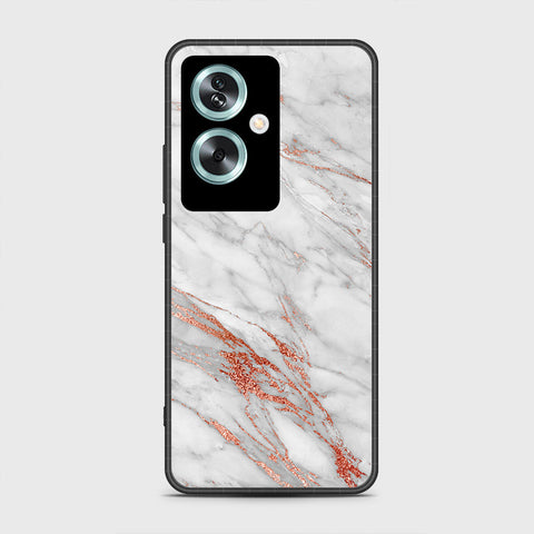 Oppo A2 - White Marble Series - HQ Premium Shine Durable Shatterproof Case