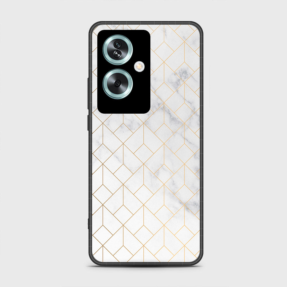 Oppo A79 - White Marble Series 2 - HQ Premium Shine Durable Shatterproof Case