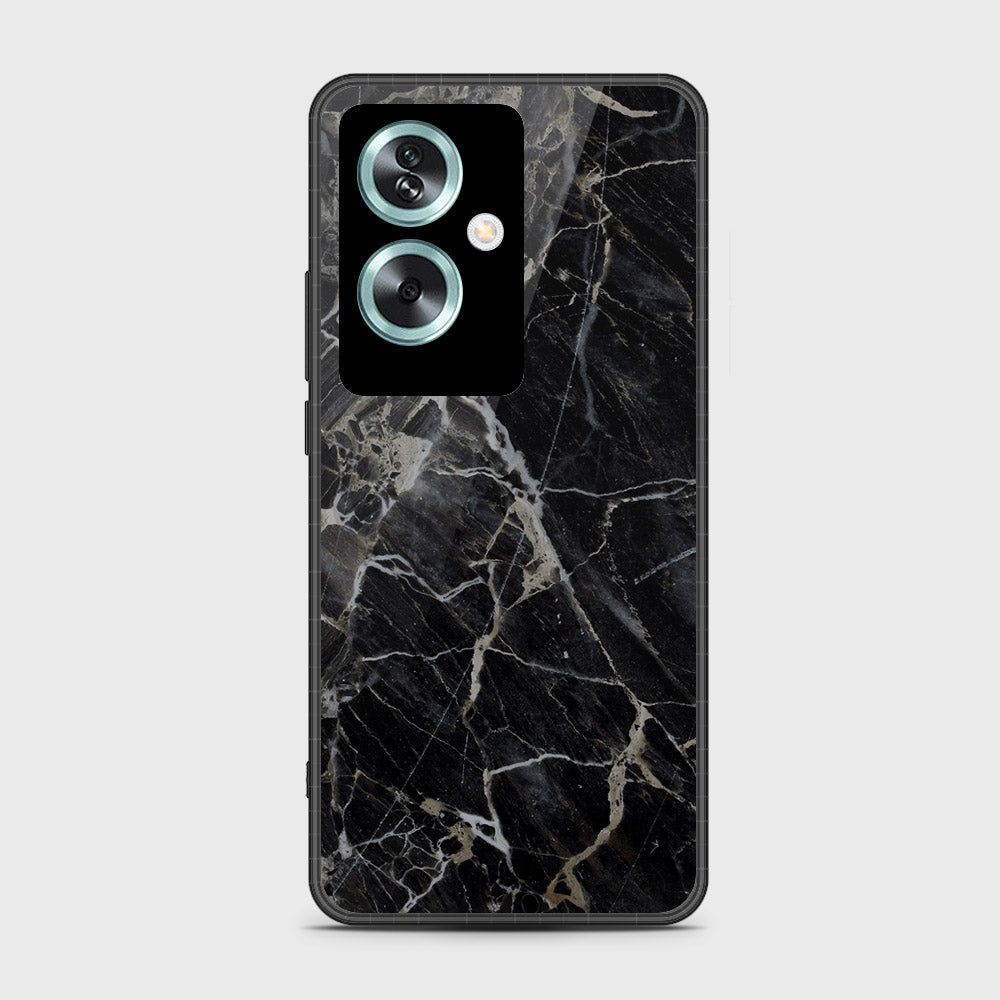 Oppo A2 - Black Marble Series - HQ Premium Shine Durable Shatterproof Case