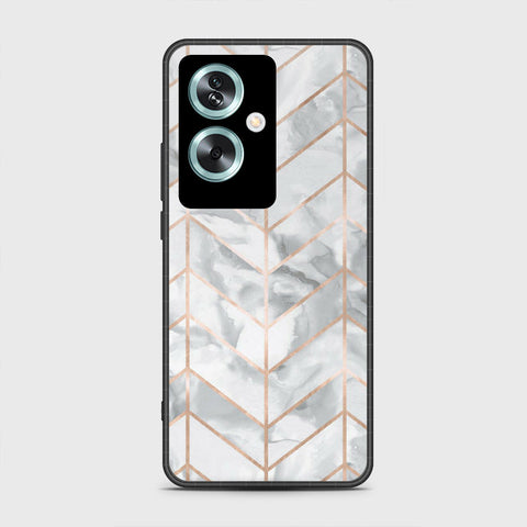 Oppo A79 - White Marble Series 2 - HQ Premium Shine Durable Shatterproof Case