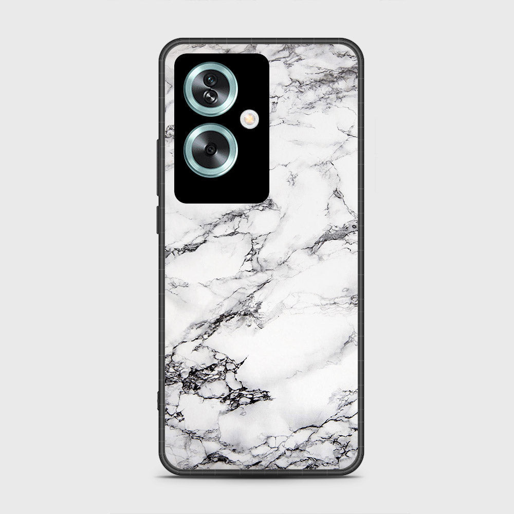 Oppo A2 - White Marble Series - HQ Premium Shine Durable Shatterproof Case