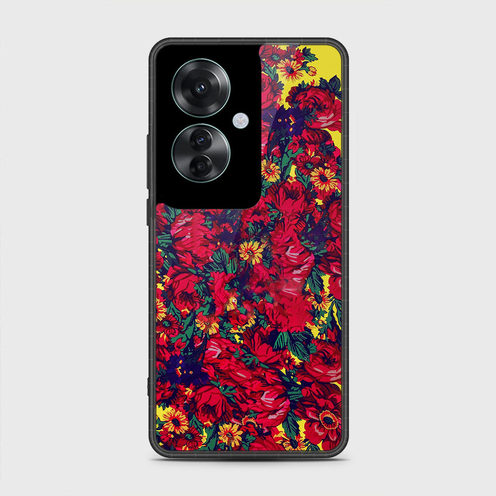 Oppo F25 Pro - Floral Series - HQ Premium Shine Durable Shatterproof Case