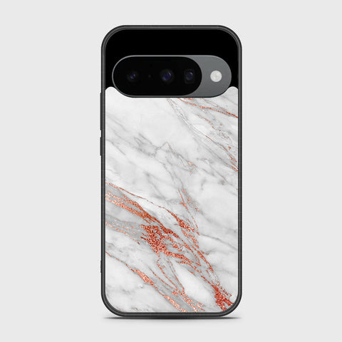 Google Pixel 10 - White Marble Series - HQ Premium Shine Durable Shatterproof Case