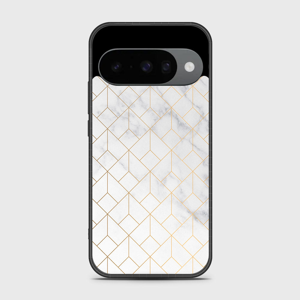Google Pixel 10 - White Marble Series 2 - HQ Premium Shine Durable Shatterproof Case