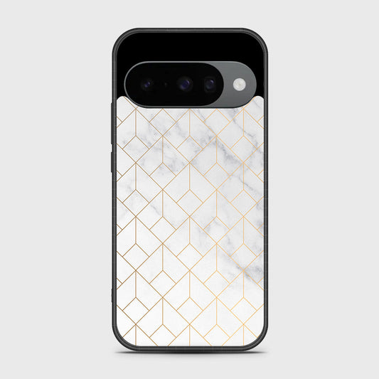 Google Pixel 10 - White Marble Series 2 - HQ Premium Shine Durable Shatterproof Case
