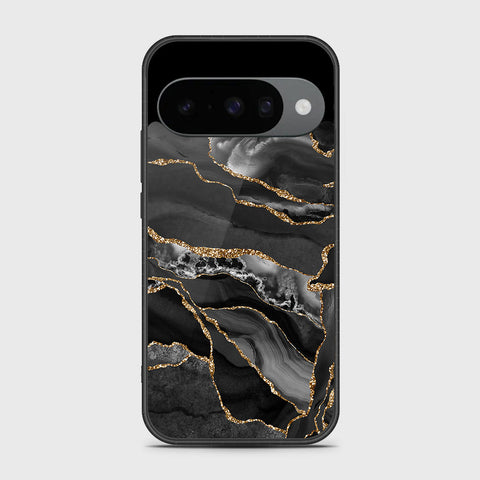 Google Pixel 10 - Black Marble Series - HQ Premium Shine Durable Shatterproof Case