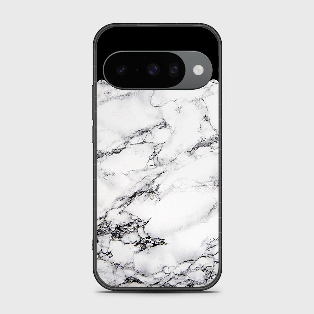 Google Pixel 10 - White Marble Series - HQ Premium Shine Durable Shatterproof Case
