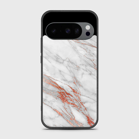 Google Pixel 10 Pro - White Marble Series - HQ Premium Shine Durable Shatterproof Case